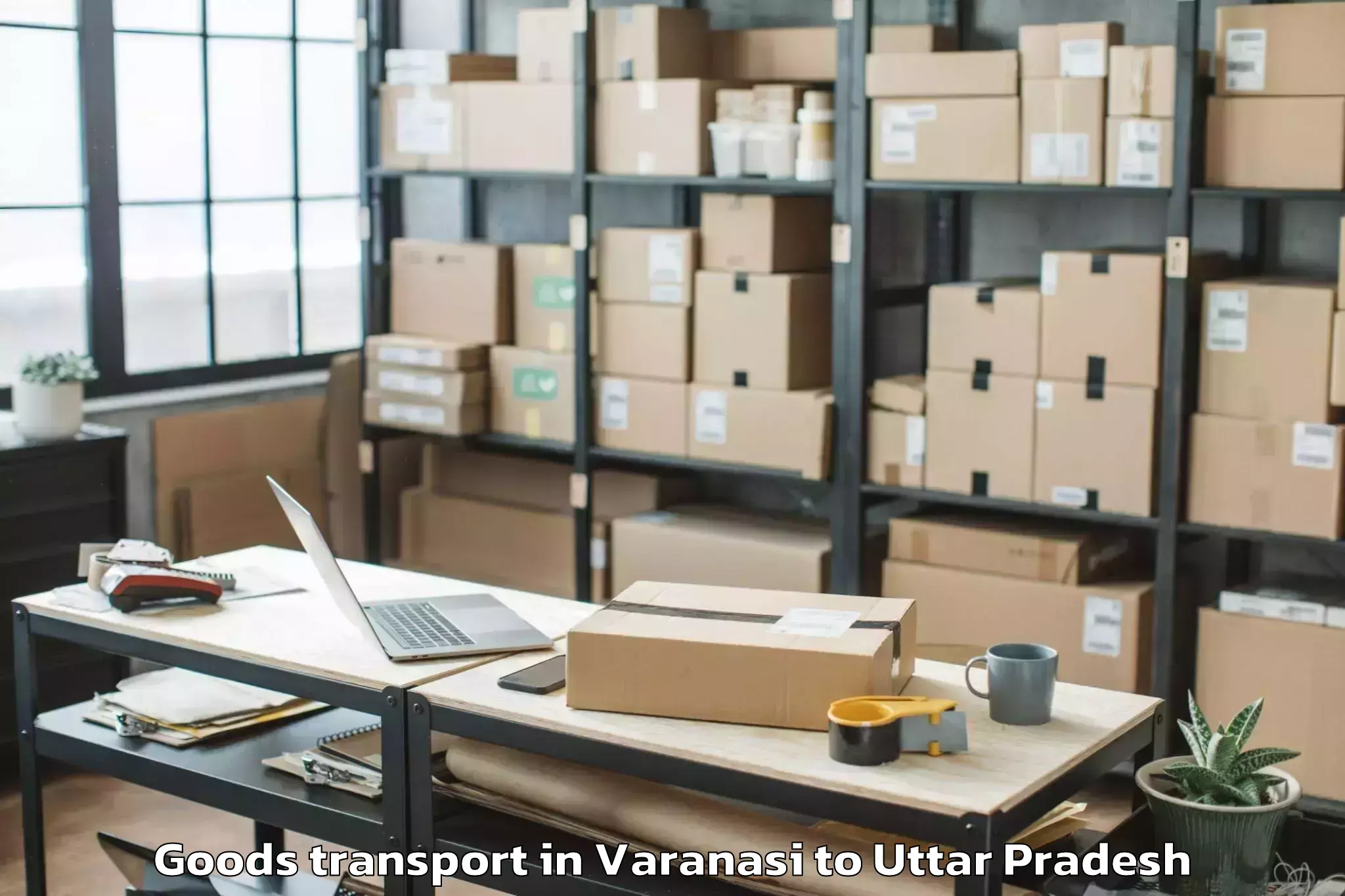 Top Varanasi to Soron Goods Transport Available